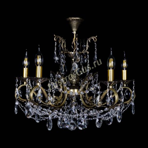 Бронзовая люстра Валери №5 журавлик в Симферополе Гусь Хрустальный