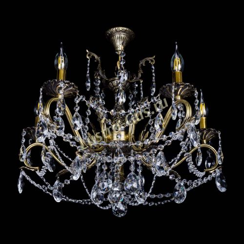 Бронзовая люстра Валери №5 журавлик в Симферополе Гусь Хрустальный