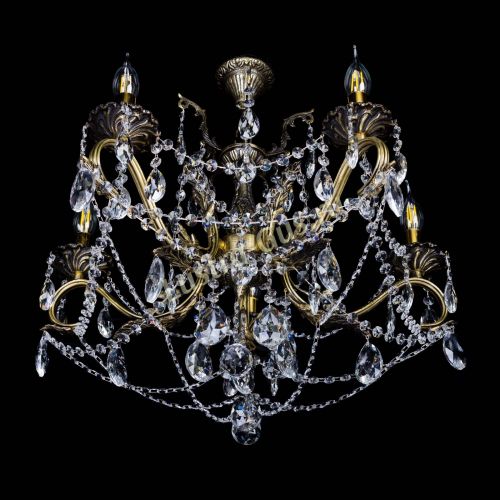 Бронзовая люстра Валери №5 журавлик в Симферополе Гусь Хрустальный