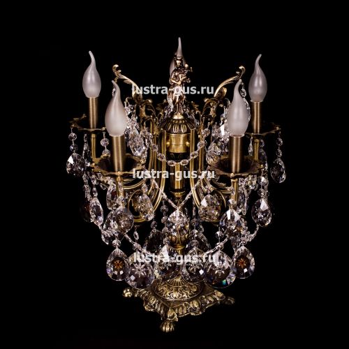 Бронзовая настольная лампа Луиза в Симферополе Гусь Хрустальный