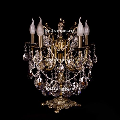 Бронзовая настольная лампа Луиза в Симферополе Гусь Хрустальный