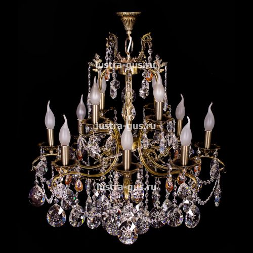 Люстра бронзовая Мелания №12 в Симферополе Гусь Хрустальный