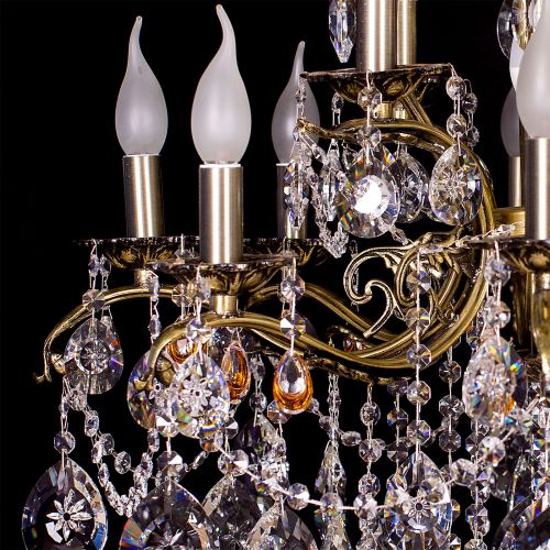 Люстра бронзовая Мелания №12 в Симферополе Гусь Хрустальный