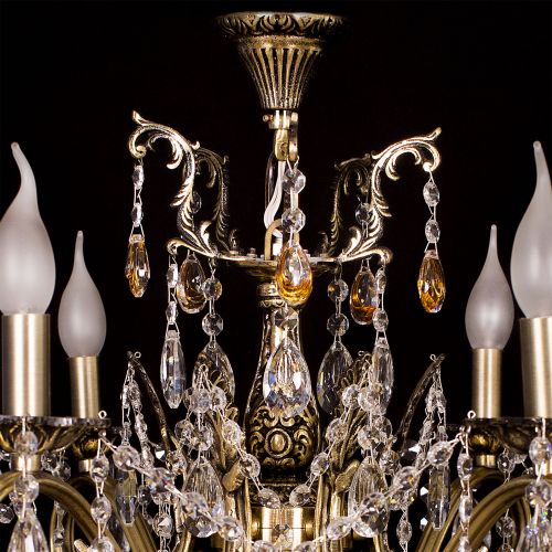 Люстра бронзовая Мелания №6/2 в Симферополе Гусь Хрустальный