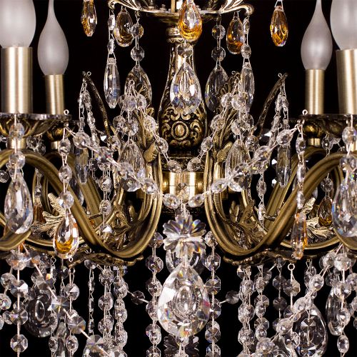 Люстра бронзовая Мелания №6/2 в Симферополе Гусь Хрустальный