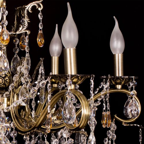 Люстра бронзовая Мелания №6/2 в Симферополе Гусь Хрустальный