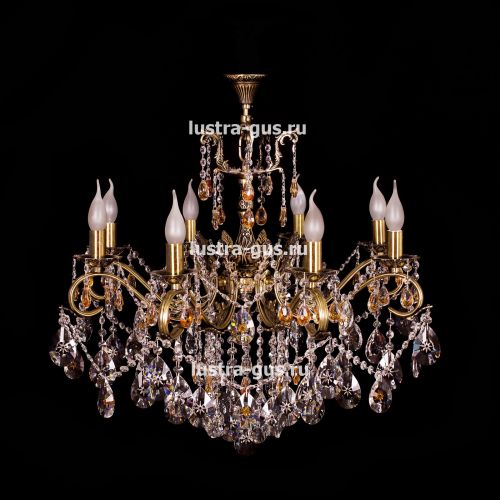 Люстра бронзовая Мелания №8/2 в Симферополе Гусь Хрустальный