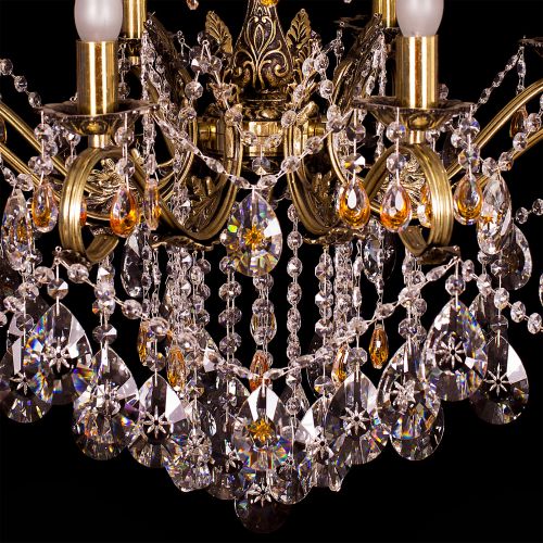 Люстра бронзовая Мелания №8/2 в Симферополе Гусь Хрустальный