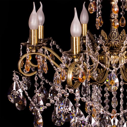 Люстра бронзовая Мелания №8/2 в Симферополе Гусь Хрустальный