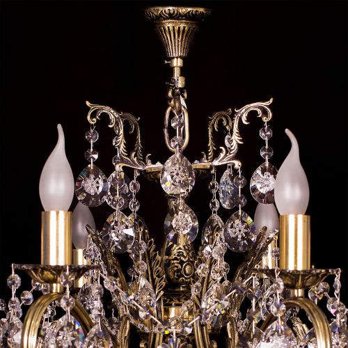 Люстра бронзовая Мелания №8/3 в Симферополе Гусь Хрустальный