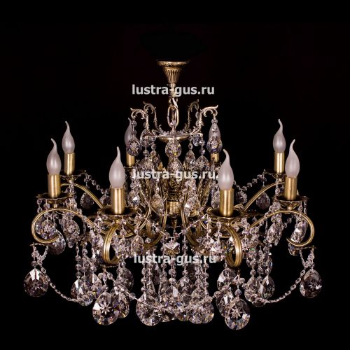 Люстра бронзовая Мелания №8/3 в Симферополе Гусь Хрустальный