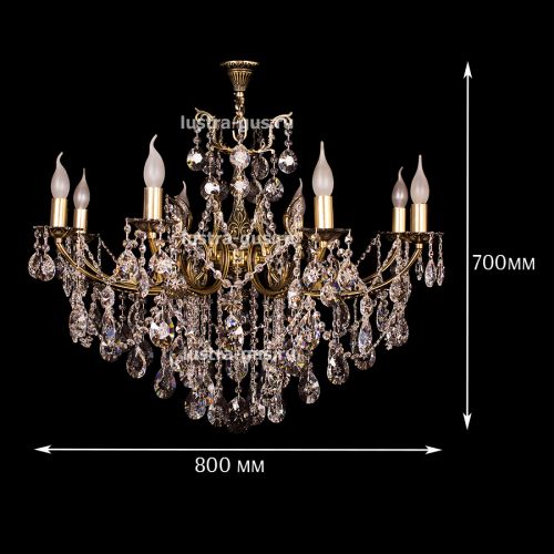Люстра бронзовая Мелания №8 в Симферополе Гусь Хрустальный