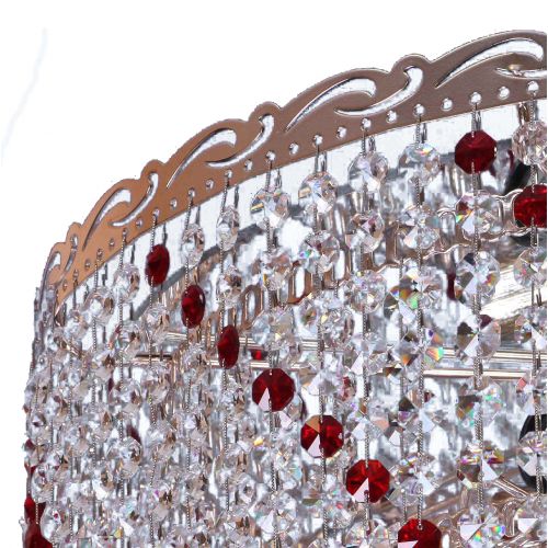 Люстра Капель обтикон цветной в Симферополе Гусь Хрустальный