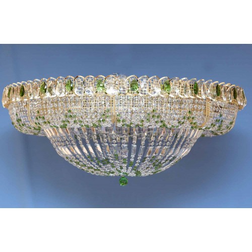 Люстра Кольцо 1000 мм Купол цветная в Симферополе Гусь Хрустальный