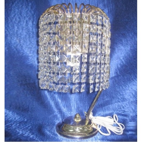 Лампа Настольная Каскад Кубик в Симферополе Гусь Хрустальный