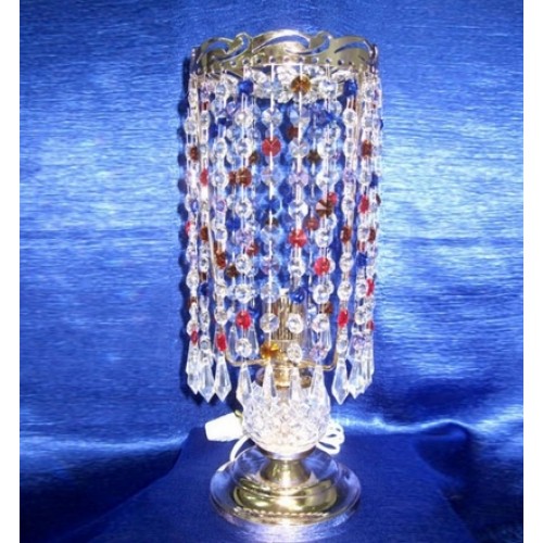 Лампа настольная Анжелика 2 Меланж карандаш цветная в Симферополе Гусь Хрустальный