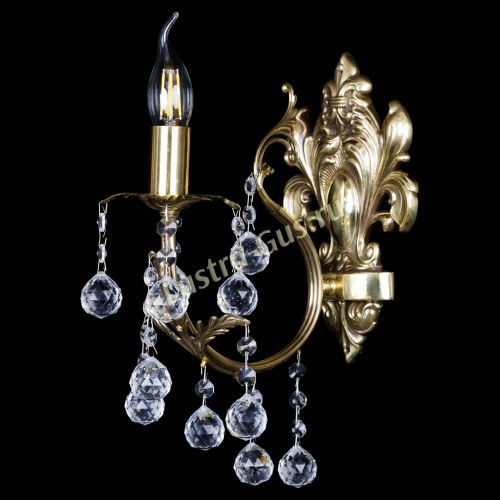 Бра Бэлла №1 латунь Шар в Симферополе Гусь Хрустальный