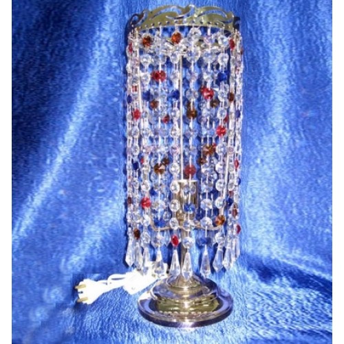 Лампа настольная Анжелика Меланж Карандаш в Симферополе Гусь Хрустальный