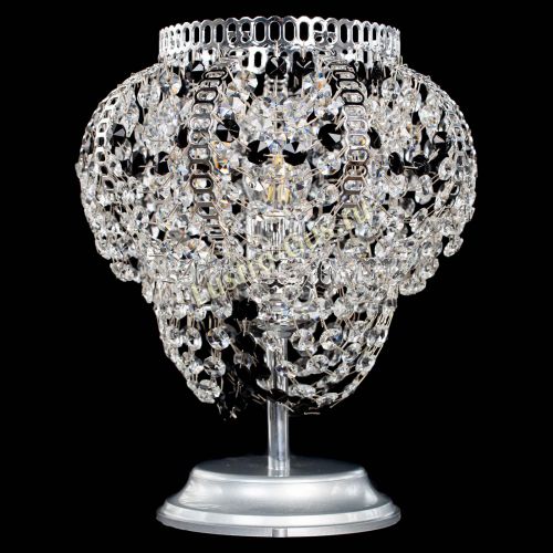 Настольная лампа Альфа №1 черная в Симферополе Гусь Хрустальный