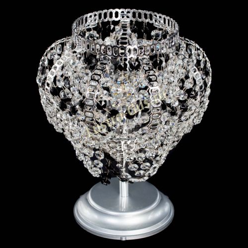 Настольная лампа Альфа №1 черная в Симферополе Гусь Хрустальный