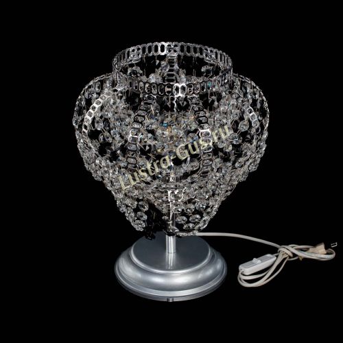 Настольная лампа Альфа №1 черная в Симферополе Гусь Хрустальный