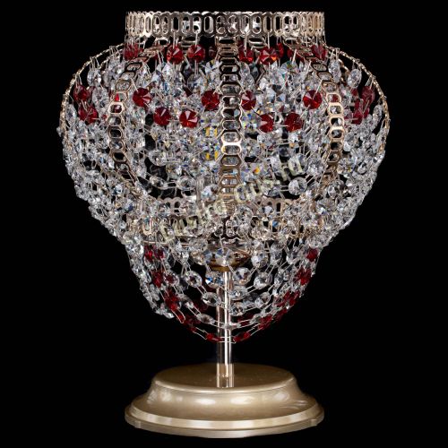 Настольная лампа Альфа №1 красная в Симферополе Гусь Хрустальный