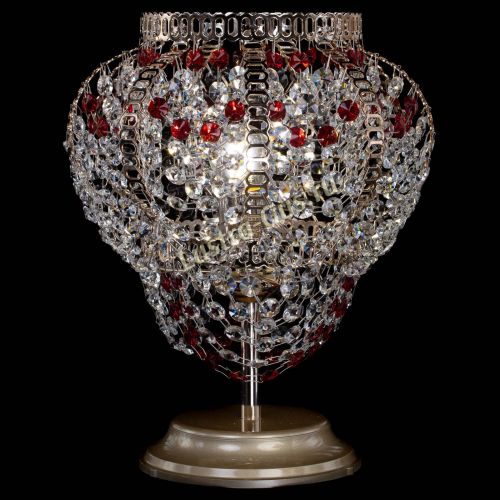 Настольная лампа Альфа №1 красная в Симферополе Гусь Хрустальный