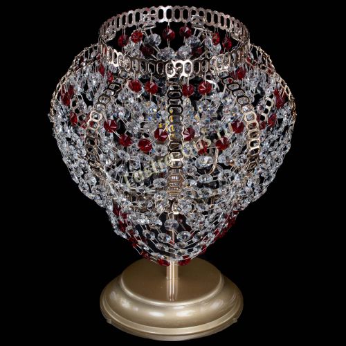 Настольная лампа Альфа №1 красная в Симферополе Гусь Хрустальный