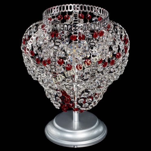 Настольная лампа Альфа №1 красная в Симферополе Гусь Хрустальный