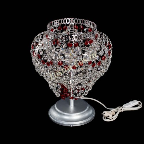 Настольная лампа Альфа №1 красная в Симферополе Гусь Хрустальный