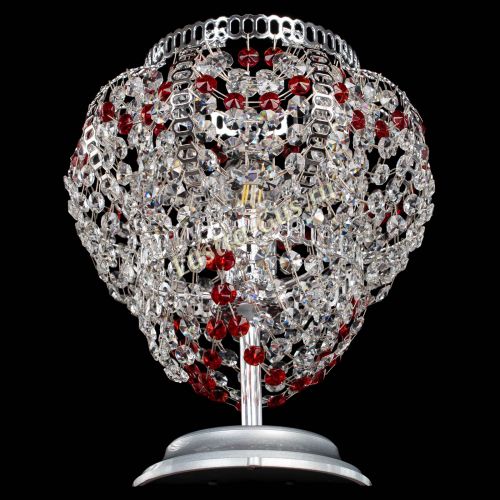 Настольная лампа Альфа №1 красная в Симферополе Гусь Хрустальный