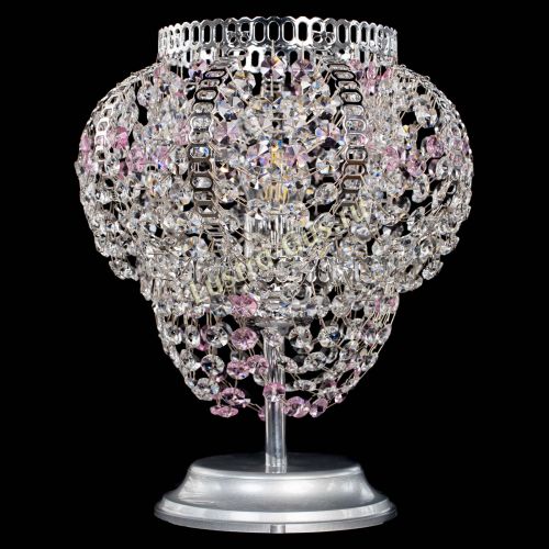 Настольная лампа Альфа №1 розовая в Симферополе Гусь Хрустальный