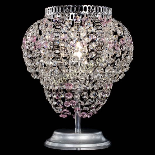 Настольная лампа Альфа №1 розовая в Симферополе Гусь Хрустальный