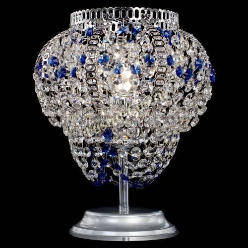 Настольная лампа Альфа №1 синяя в Симферополе Гусь Хрустальный