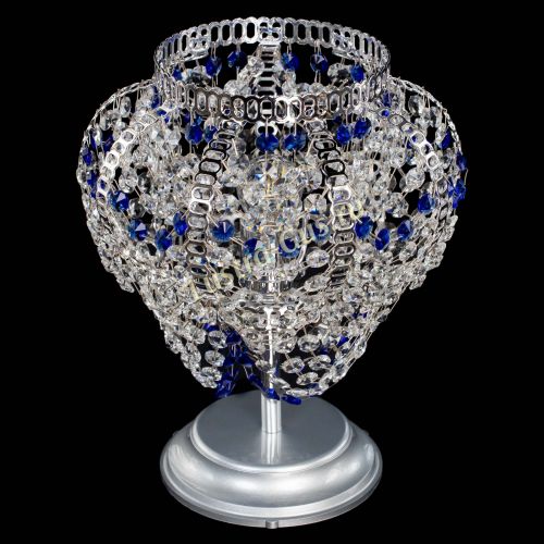 Настольная лампа Альфа №1 синяя в Симферополе Гусь Хрустальный