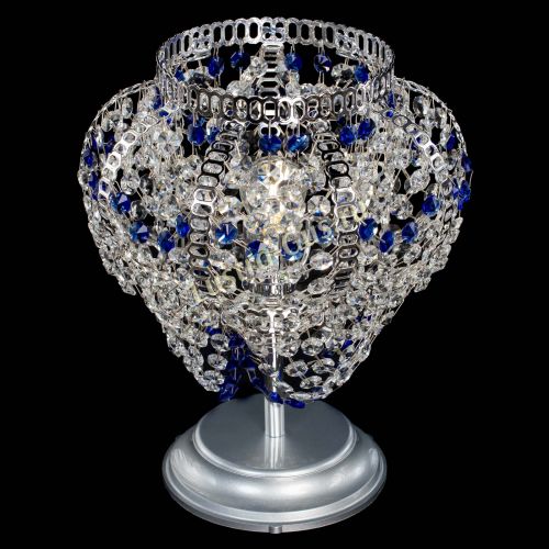 Настольная лампа Альфа №1 синяя в Симферополе Гусь Хрустальный