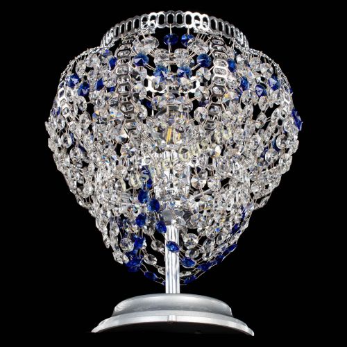 Настольная лампа Альфа №1 синяя в Симферополе Гусь Хрустальный