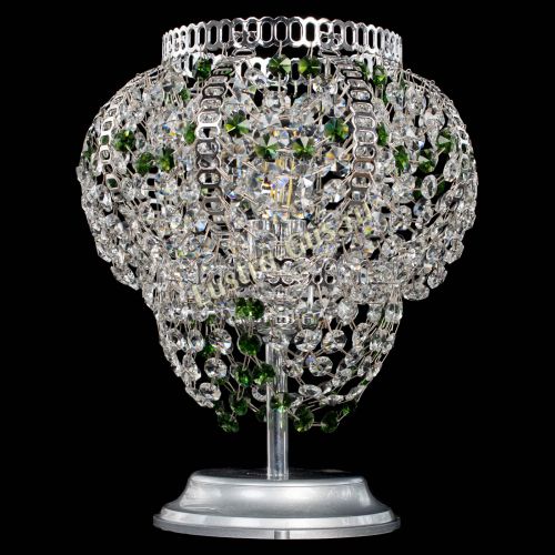 Настольная лампа Альфа №1 зеленая в Симферополе Гусь Хрустальный