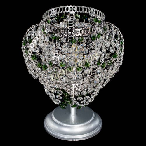 Настольная лампа Альфа №1 зеленая в Симферополе Гусь Хрустальный