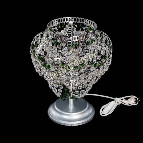 Настольная лампа Альфа №1 зеленая в Симферополе Гусь Хрустальный