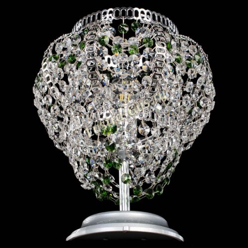 Настольная лампа Альфа №1 зеленая в Симферополе Гусь Хрустальный