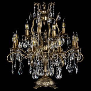 Бронзовая настольная лампа Алфея №12 Журавлик