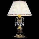 Бронзовая настольная лампа Антик №1 Лучик с абажуром в Симферополе