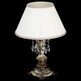 Бронзовая настольная лампа Антик №1 Лучик с абажуром в Симферополе