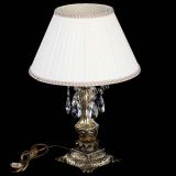 Бронзовая настольная лампа Антик №1 Лучик с абажуром в Симферополе