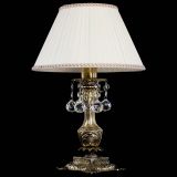 Бронзовая настольная лампа Антик №1 Шар  с абажуром в Симферополе