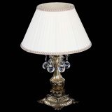 Бронзовая настольная лампа Антик №1 Шар  с абажуром в Симферополе