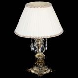 Бронзовая настольная лампа Антик №1 Журавлик с абажуром в Симферополе