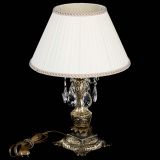 Бронзовая настольная лампа Антик №1 Журавлик с абажуром в Симферополе