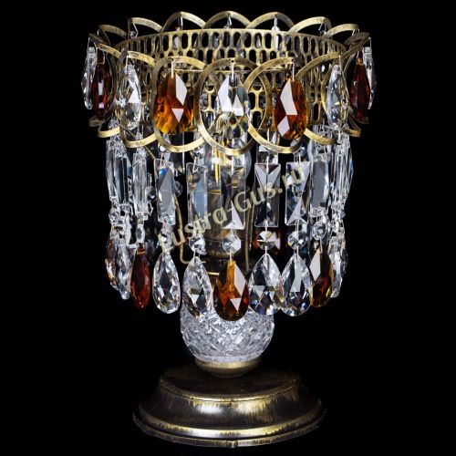 Настольная лампа Астра №1 под бронзу Чайная в Симферополе Гусь Хрустальный